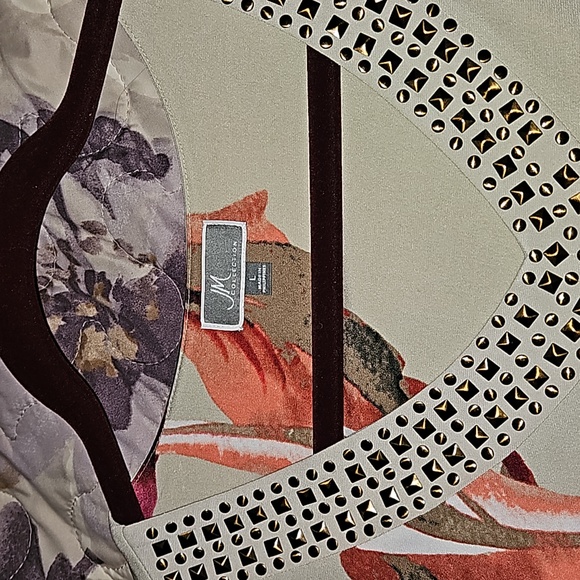 JM collection womens floral blouse - Picture 3 of 4